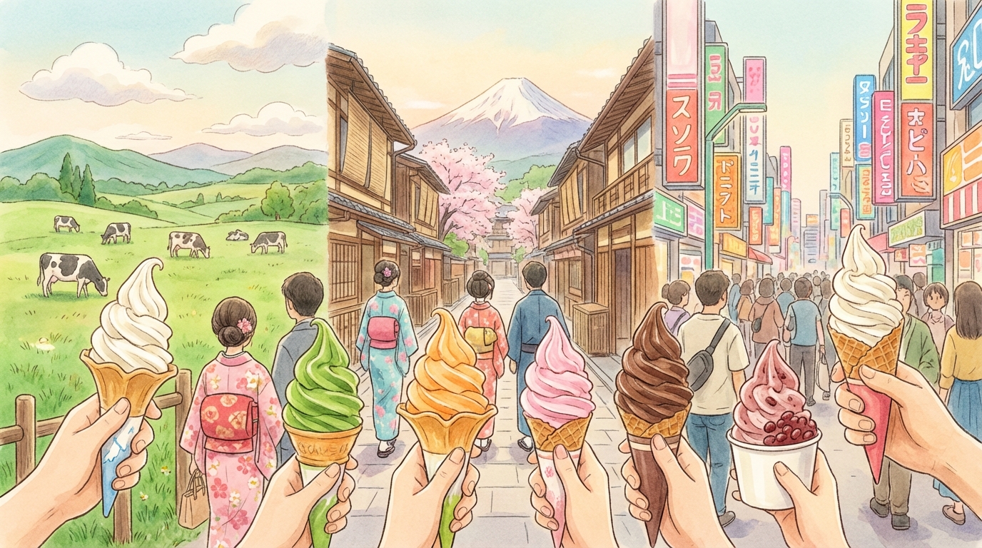 ซอฟต์ครีมญี่ปุ่น 2026: รวมร้านดังต้องกิน รสชาติแปลกใหม่ และทริคสั่งให้อร่อยสุด