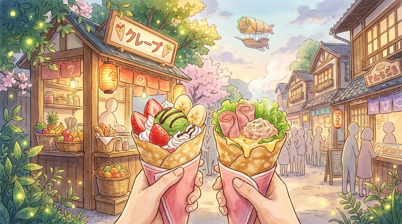 เครปเย็นญี่ปุ่นคืออะไร? รวมเมนูยอดฮิต + วิธีสั่งให้ได้รสที่ชอบ