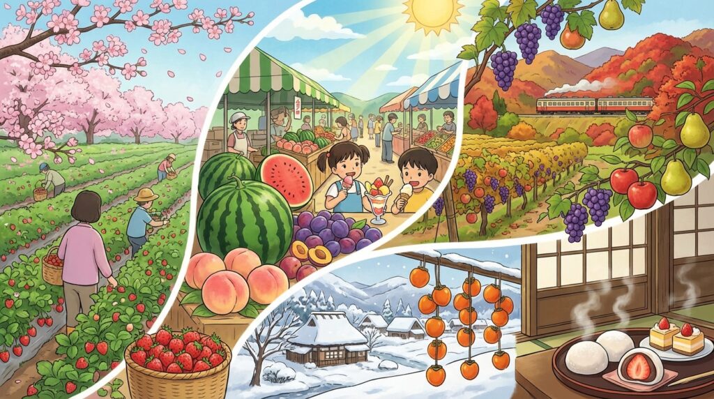 ผลไม้ตามฤดูกาลในญี่ปุ่น: ปฏิทินผลไม้ 12 เดือน + จุดที่ควรไปชิมให้ได้ระหว่างทริป