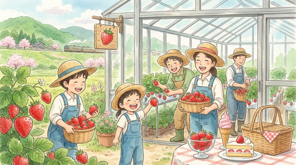 เก็บสตรอเบอร์รี่ที่ญี่ปุ่น: ฤดูกาลไหนดี ฟาร์มยอดฮิตใกล้โตเกียว–โอซาก้า และทริปหวานๆ ที่ห้ามพลาด