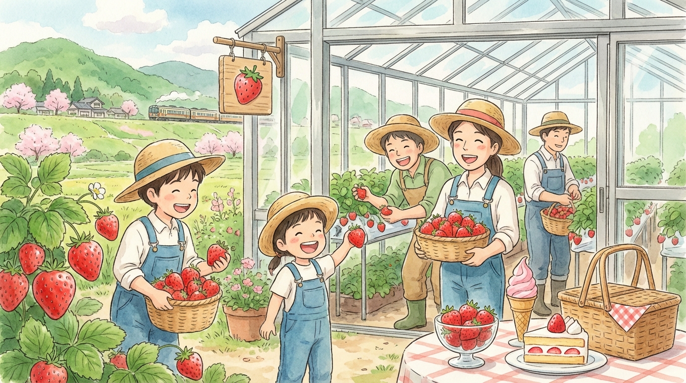 เก็บสตรอเบอร์รี่ที่ญี่ปุ่น: ฤดูกาลไหนดี ฟาร์มยอดฮิตใกล้โตเกียว–โอซาก้า และทริปหวานๆ ที่ห้ามพลาด