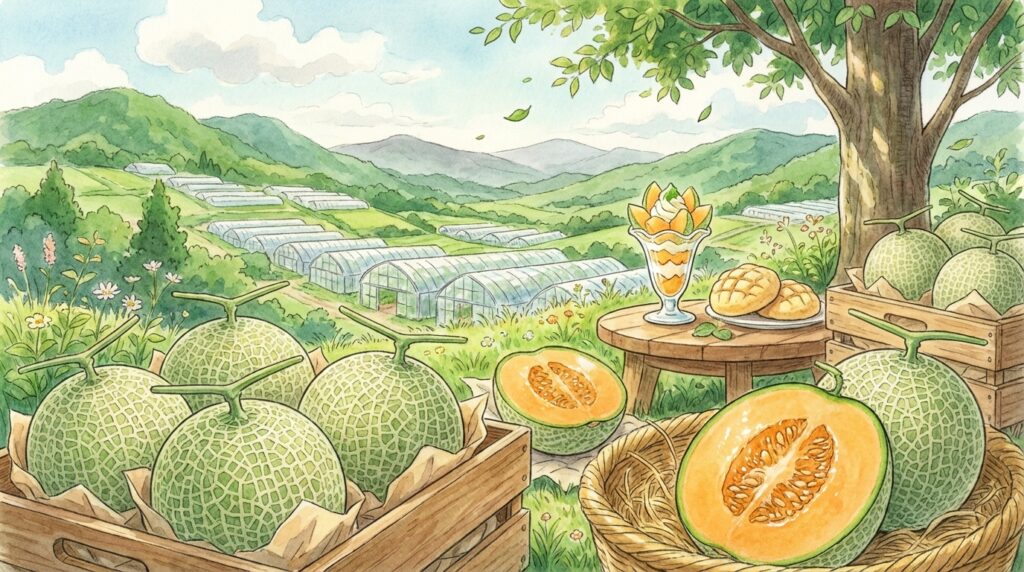 เมล่อนญี่ปุ่นคืออะไร? แนะนำสายพันธุ์ดัง วิธีเลือกซื้อให้หวานฉ่ำ และของหวานที่ต้องลองเมื่อเที่ยวญี่ปุ่น