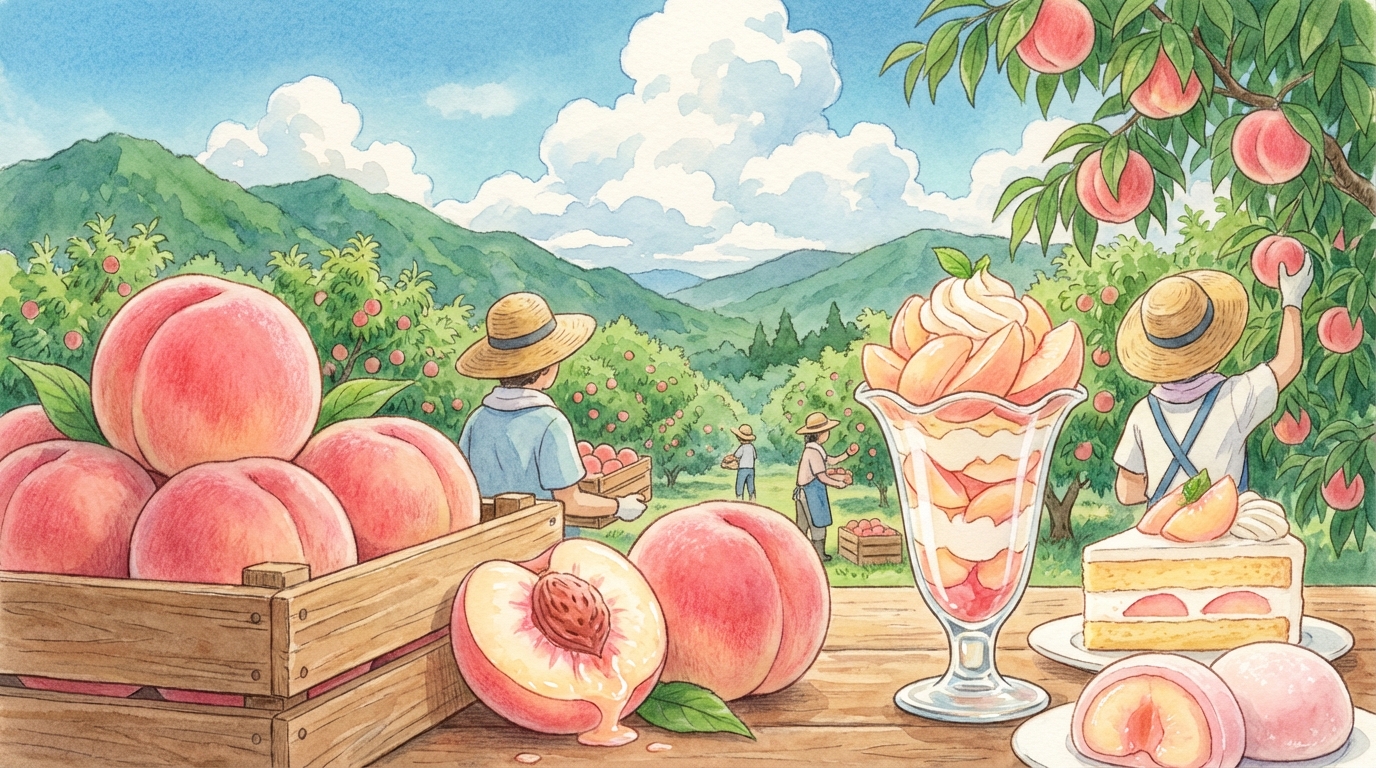 ลูกพีชญี่ปุ่นคืออะไร? แนะนำพันธุ์ดัง ฤดูกาล ราคา และขนมหวานที่ต้องลองเมื่อไปญี่ปุ่น