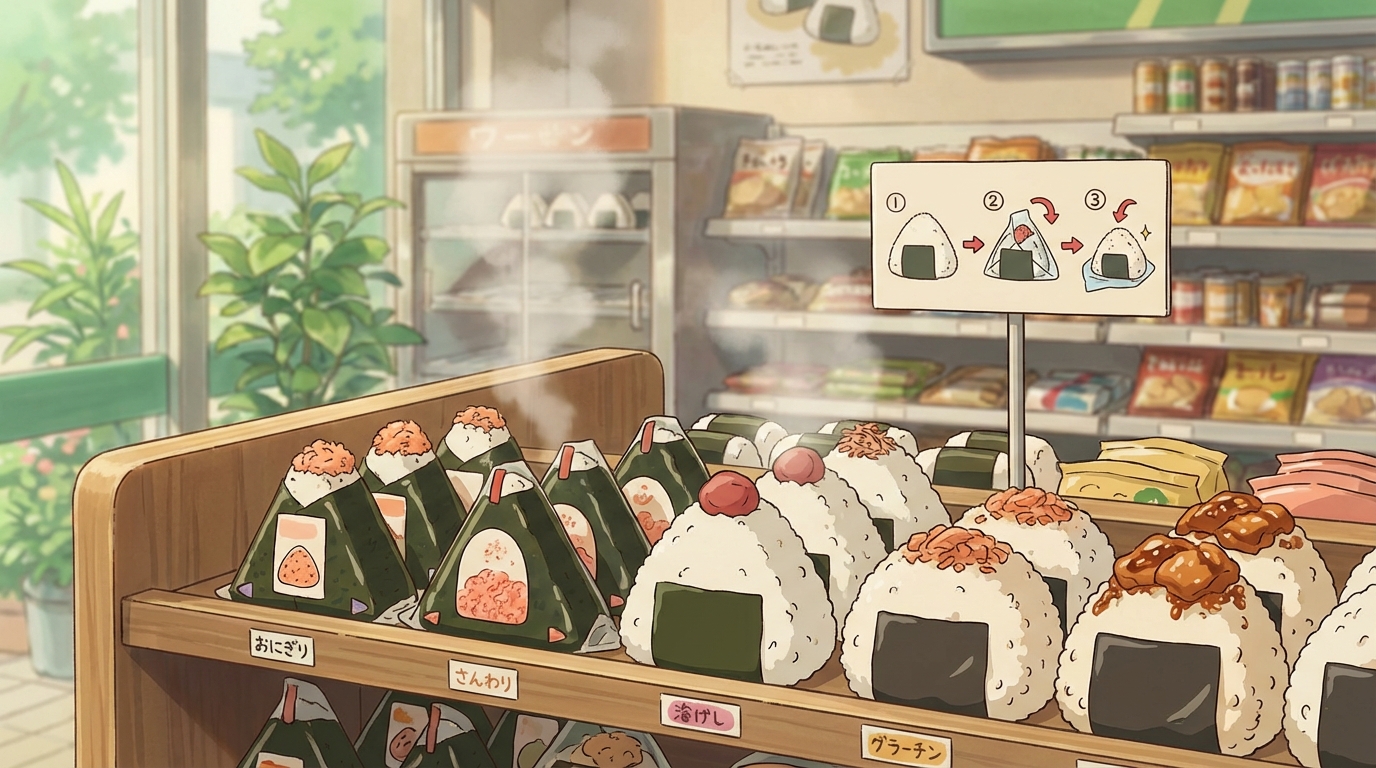 ข้าวปั้น (โอนิกิริ) ในญี่ปุ่นคืออะไร? วิธีเลือกซื้อที่คอนบินิ + ไส้ยอดฮิตที่ต้องลอง