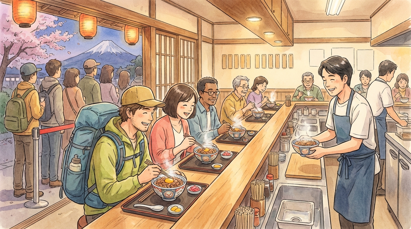 โยชิโนยะ (Yoshinoya) คืออะไร? แนะนำเมนูดัง ราคา วิธีสั่ง และสาขาที่ควรไปลองในญี่ปุ่น