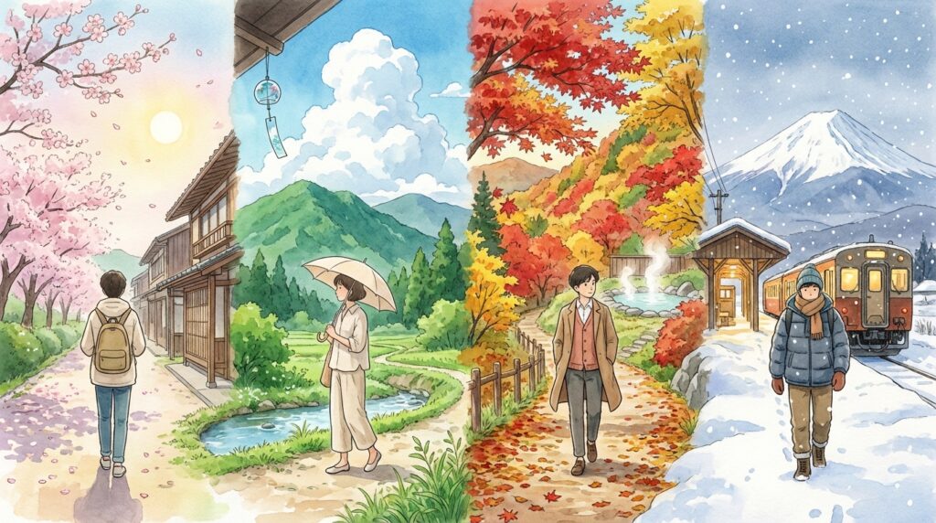 การแต่งกาย ญี่ปุ่น: คู่มือเตรียมตัวแต่งตัวเที่ยวญี่ปุ่นตามฤดู (2024-2025)