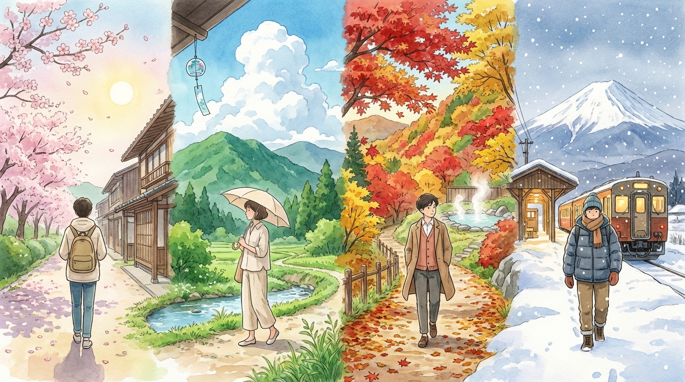 การแต่งกาย ญี่ปุ่น: คู่มือเตรียมตัวแต่งตัวเที่ยวญี่ปุ่นตามฤดู (2024-2025)