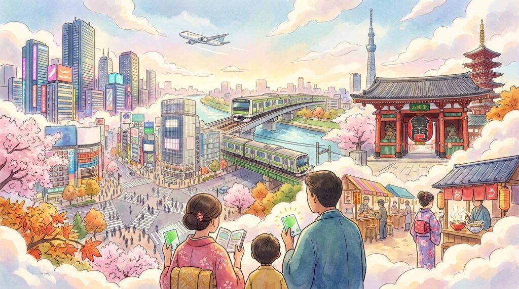 เที่ยวโตเกียว (東京) ครั้งแรกก็สนุก! ไกด์ครบย่านดัง จุดเช็กอิน วิธีเดินทาง และทริป 1–3 วัน