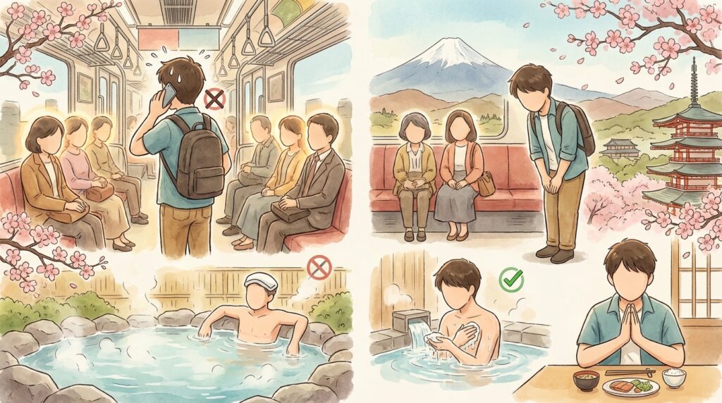 มารยาทญี่ปุ่นที่ควรรู้ก่อนเที่ยวญี่ปุ่น: 10 ข้อห้ามและวิธีทำตัวให้ดูสุภาพแบบคนญี่ปุ่น