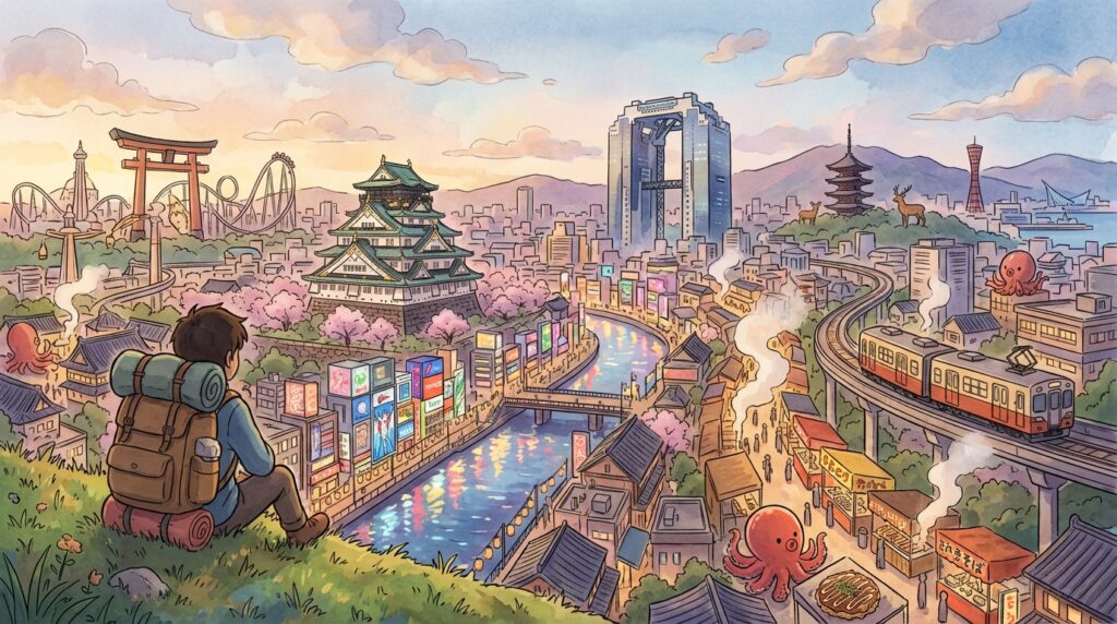 โอซาก้า (Osaka) เที่ยวเองครั้งแรก: รวมที่เที่ยวห้ามพลาด อาหารเด็ด การเดินทาง และทริคประหยัด