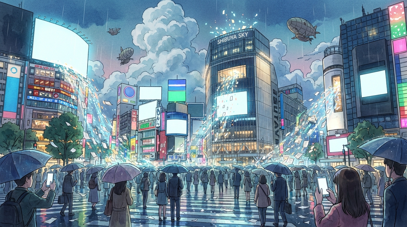 ห้าแยกชิบุยะ (Shibuya Scramble) หนึ่งในจุดเช็กอินโตเกียวที่ต้องไปเยือน วิธีเดินทางและจุดถ่ายรูปที่ห้ามพลาด!