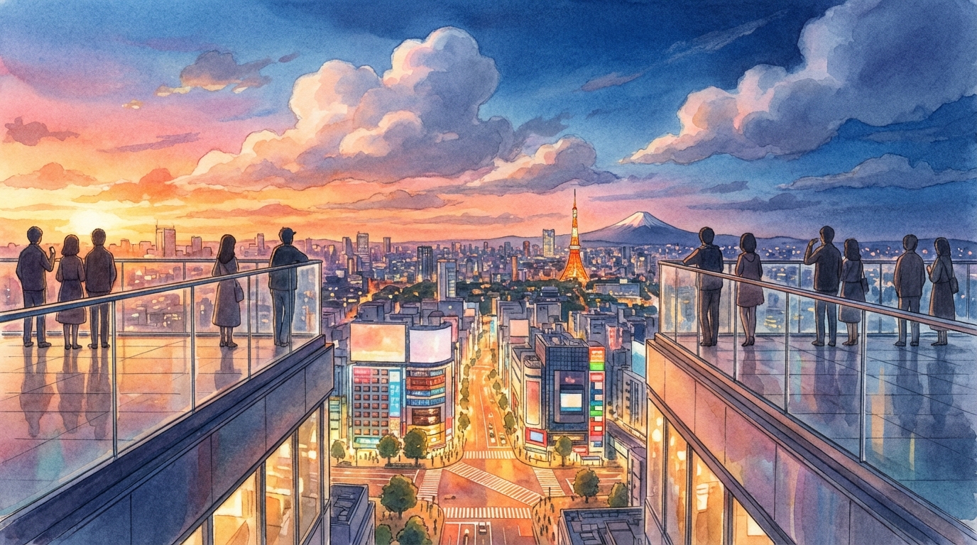 ชิบุยะ สกาย (Shibuya Sky) จุดชมวิวโตเกียว 360° บนตึก Shibuya Scramble Square | วิธีจองตั๋ว เวลาเปิด-ปิด และเคล็ดลับถ่ายรูป