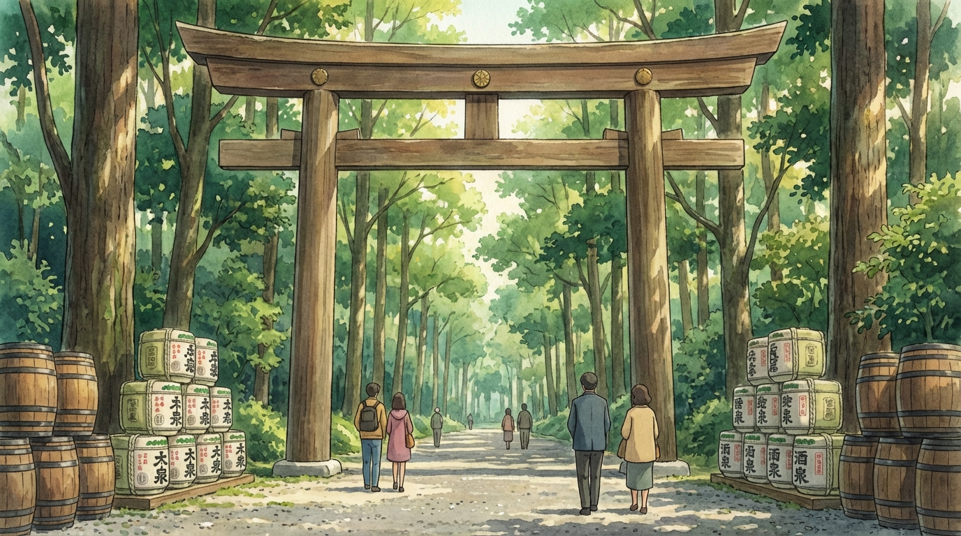 ศาลเจ้าเมจิ (Meiji Jingu) โตเกียว: วิธีเดินทาง ไฮไลต์ห้ามพลาด และช่วงเวลาน่าไปที่สุด