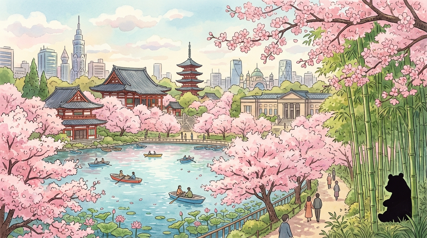 สวนอูเอโนะ: สวรรค์แห่งซากุระในใจกลางโตเกียวที่ห้ามพลาด!