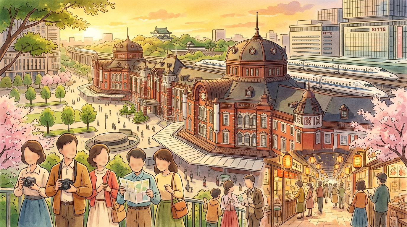 สถานีโตเกียว (Tokyo Station) เที่ยวครบในที่เดียว: จุดถ่ายรูป แผนที่ทางออก วิธีต่อรถ และของกินห้ามพลาด