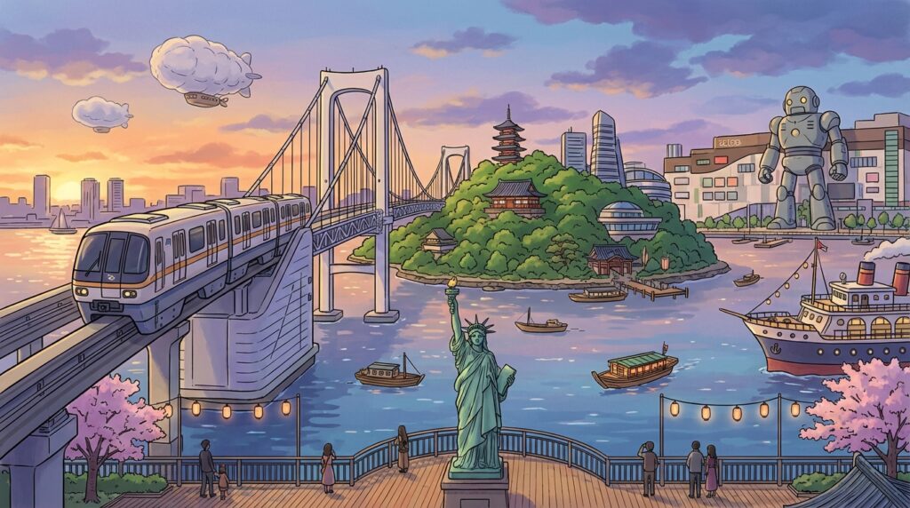 โอไดบะ (Odaiba) โตเกียว: รวมที่เที่ยวห้ามพลาด วิธีเดินทาง ช้อปปิ้ง วิวอ่าว และแพลนเที่ยว 1 วัน