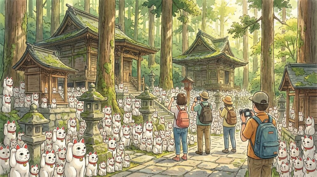 วัดแมวกวัก (โกโตคุจิ) โตเกียว: วิธีไป จุดถ่ายรูป แมวกวักนำโชค และทริคเที่ยวให้คุ้ม