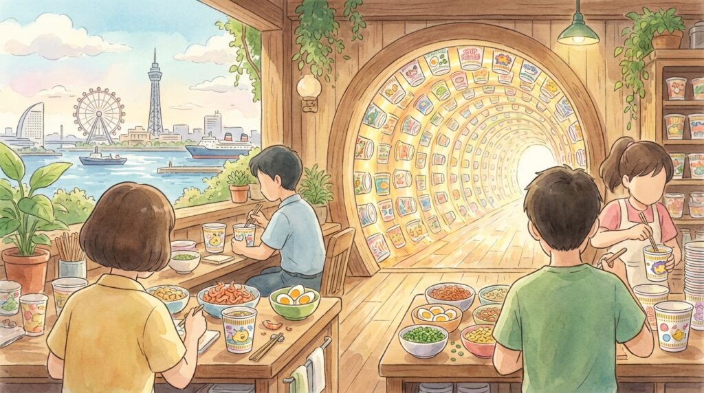 พิพิธภัณฑ์บะหมี่ถ้วย (CupNoodles Museum) โยโกฮามะ: ทำบะหมี่ถ้วยเองได้! วิธีไป ค่าเข้า จุดไฮไลต์ครบ