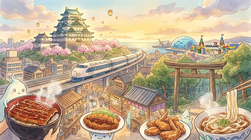 นาโกย่า (名古屋) เที่ยวเมืองใหญ่น่าไปกลางญี่ปุ่น: ที่เที่ยวไฮไลต์ อาหารดัง และทริป 1–3 วัน