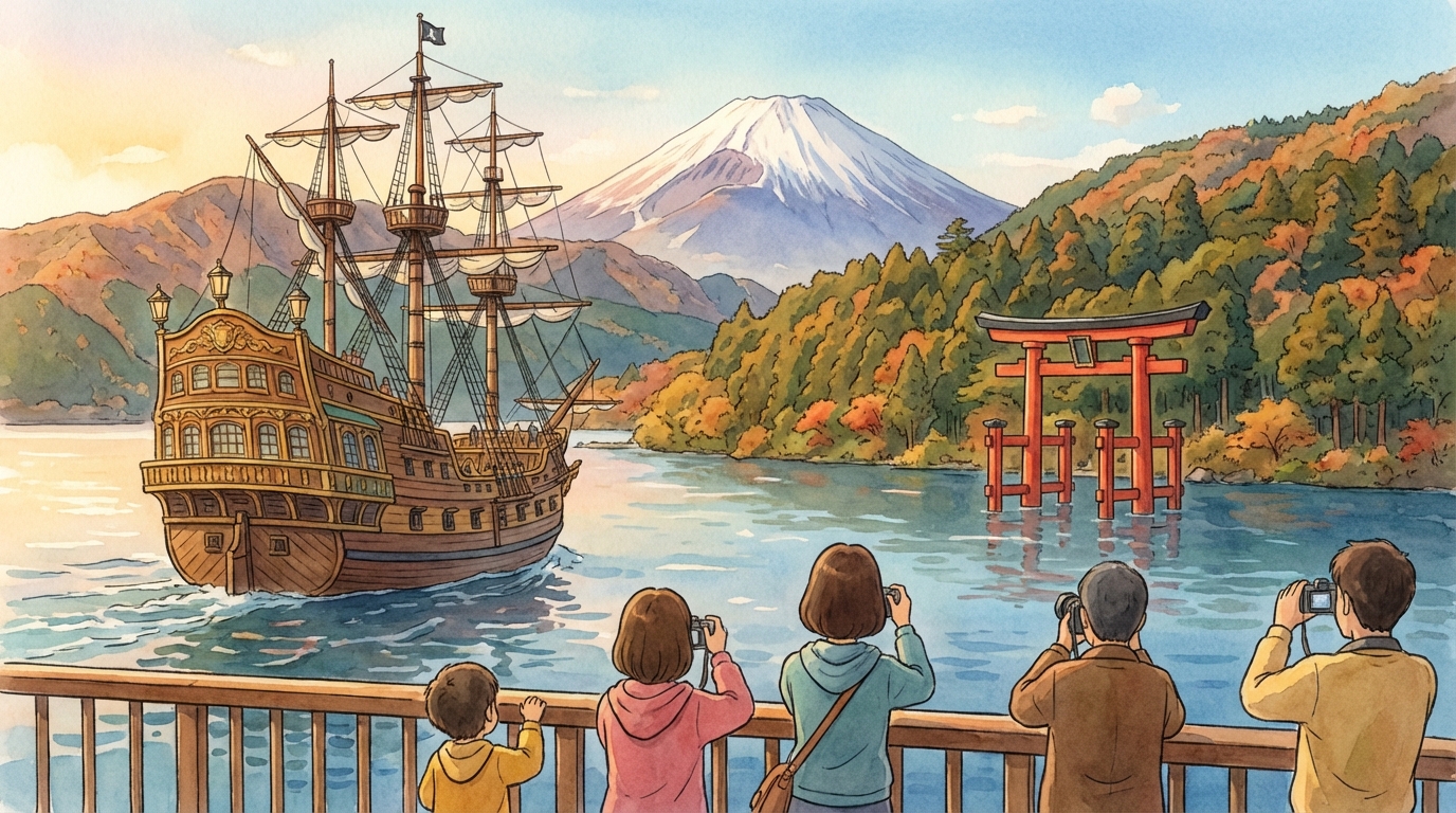 สัมผัสการผจญภัยกับเรือโจรสลัดฮาโกเนะ ล่องทะเลสาบอาชิ: วิธีไป ราคาตั๋ว และมุมถ่ายรูปที่พลาดไม่ได้!