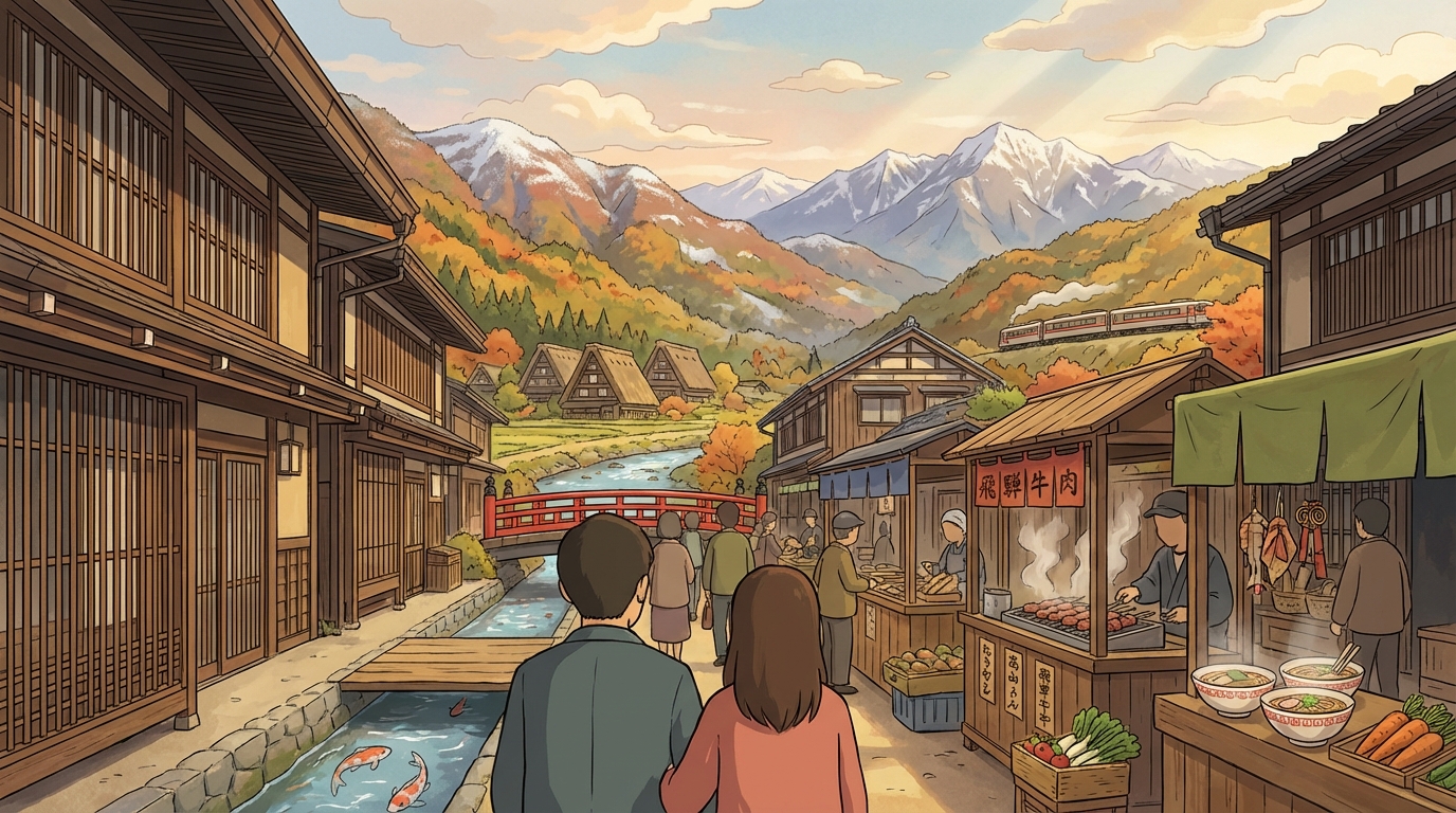 ทาคายามะ (高山) ท่องเที่ยวไปในเมืองเก่าอันงดงาม กินของอร่อย และทริปวันเดียวจากนาโกย่า