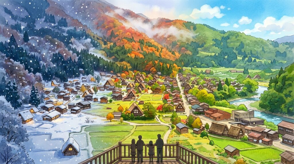 ชิราคาวาโกะ: เที่ยวหมู่บ้านกัสโชสึคุริ มรดกโลกญี่ปุ่นฤดูไหนสวย จุดถ่ายรูปห้ามพลาด