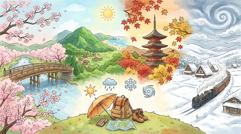 อากาศญี่ปุ่นทั้งปี: เช็กสภาพอากาศ 4 ฤดู เดือนไหนเหมาะเที่ยวที่สุด + วิธีเตรียมตัว