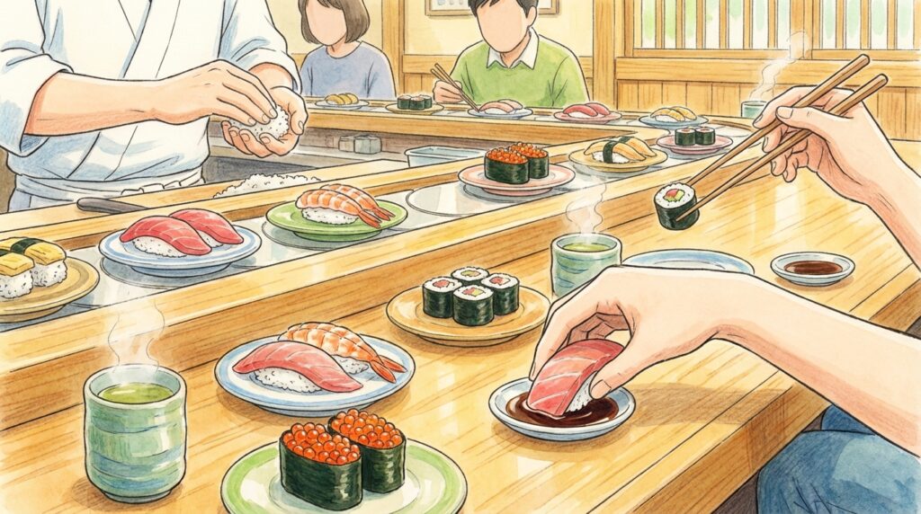 ซูชิในญี่ปุ่น: กินอย่างไรให้อร่อย! รวมชนิดยอดนิยม มารยาท และร้านที่ควรลอง