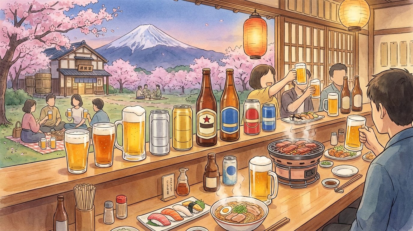 เบียร์ญี่ปุ่นคืออะไร? แนะนำแบรนด์ดัง รสชาติยอดนิยม และวิธีเลือกให้เหมาะกับสไตล์คุณ