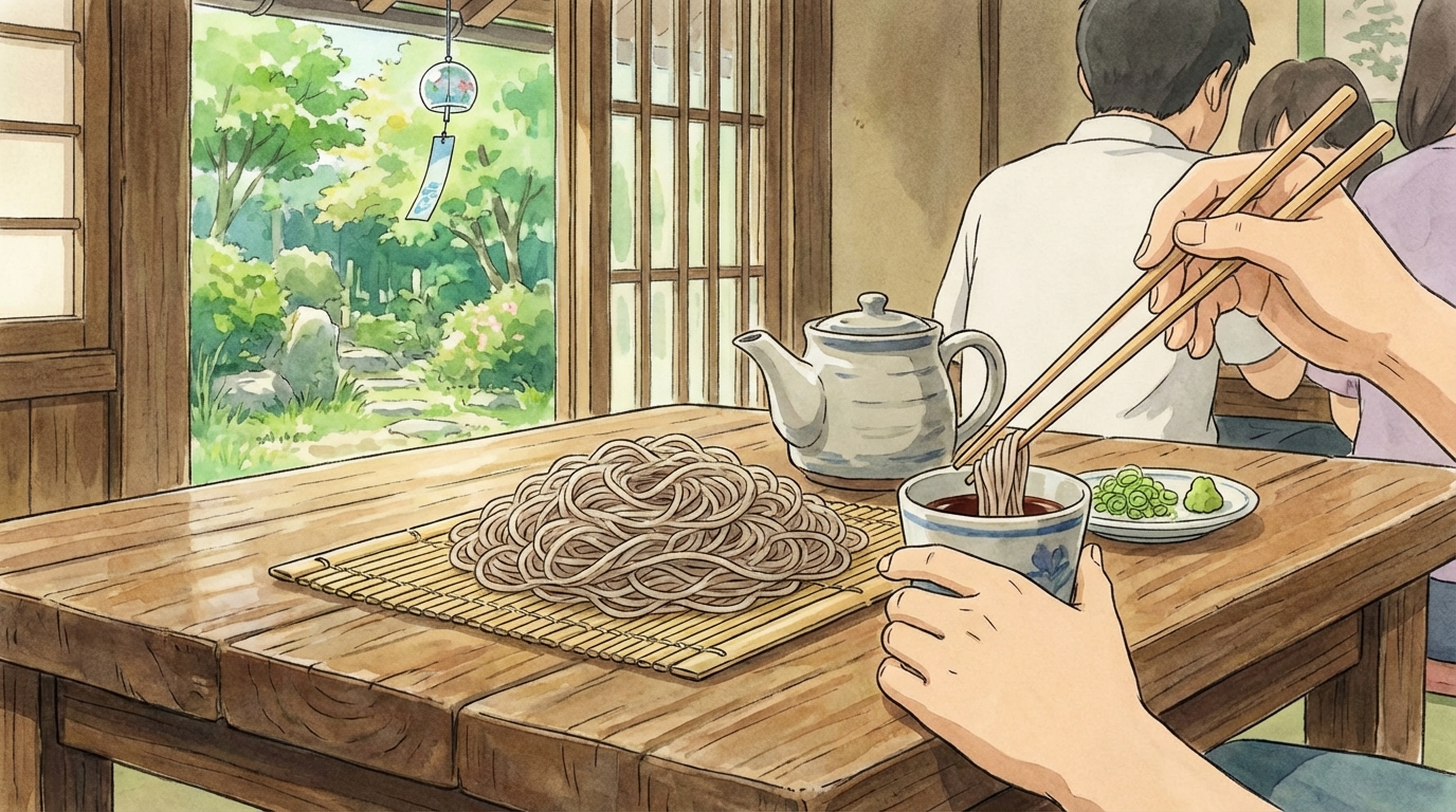โซบะเย็น (ざるそば) คืออะไร? วิธีสั่งในญี่ปุ่น + ร้านแนะนำและมารยาทการกินให้อร่อยเหมือนคนญี่ปุ่น