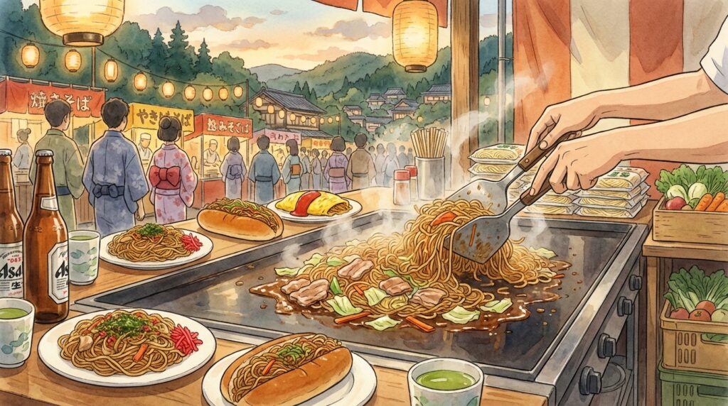 ยากิโซบะคืออะไร? รู้จักผัดหมี่ญี่ปุ่นยอดฮิต พร้อมวิธีกินให้อร่อยและร้านแนะนำในญี่ปุ่น