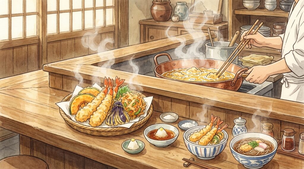 เทมปุระ (天ぷら) คืออะไร? วิธีสั่งในญี่ปุ่น ร้านดังที่ต้องลอง และเมนูยอดนิยมที่คนไทยชอบ