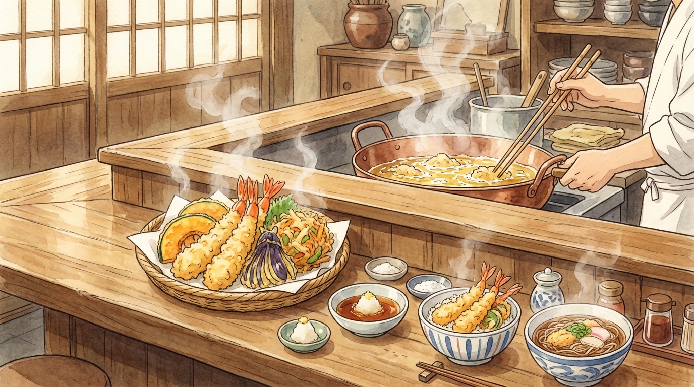 เทมปุระ (天ぷら) คืออะไร? วิธีสั่งในญี่ปุ่น ร้านดังที่ต้องลอง และเมนูยอดนิยมที่คนไทยชอบ