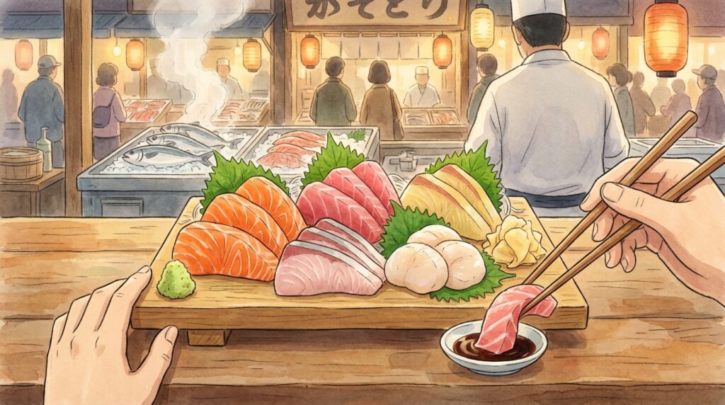 ซาซิมิ (刺身) คืออะไร? คู่มือกินซาซิมิในญี่ปุ่นให้ฟิน ปลอดภัย และอร่อยที่สุด
