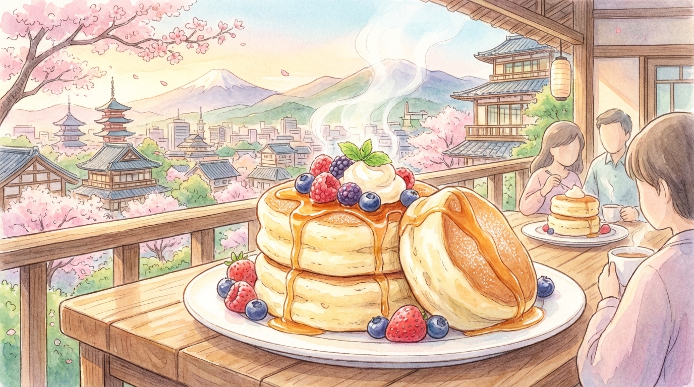 แพนเค้กเด้งดึ๋ง (สฟเล่แพนเค้ก) ในญี่ปุ่นคืออะไร? รวมร้านดังที่ต้องลอง + วิธีสั่งให้อร่อยฟูเด้ง