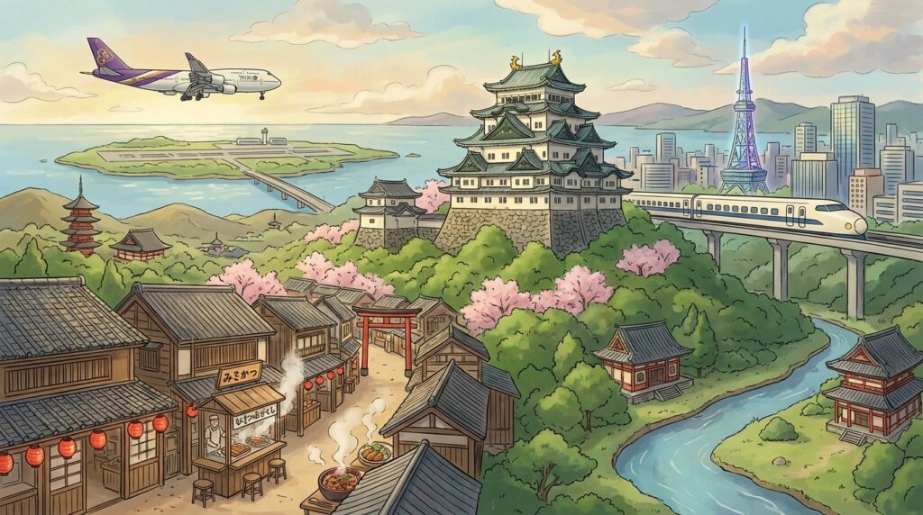 เที่ยว “นาโกย่า” ครบจบในทริปเดียว: ที่เที่ยวห้ามพลาด อาหารดัง และแพลน 1–3 วันจากไทย