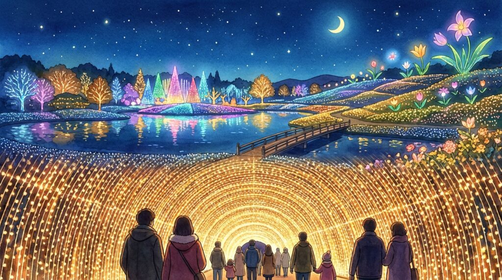 นาบานะ โนะ ซาโตะ: จุดเช็คอินชมไฟสุดตระการตาใกล้นาโกย่าที่ไม่ควรพลาด!