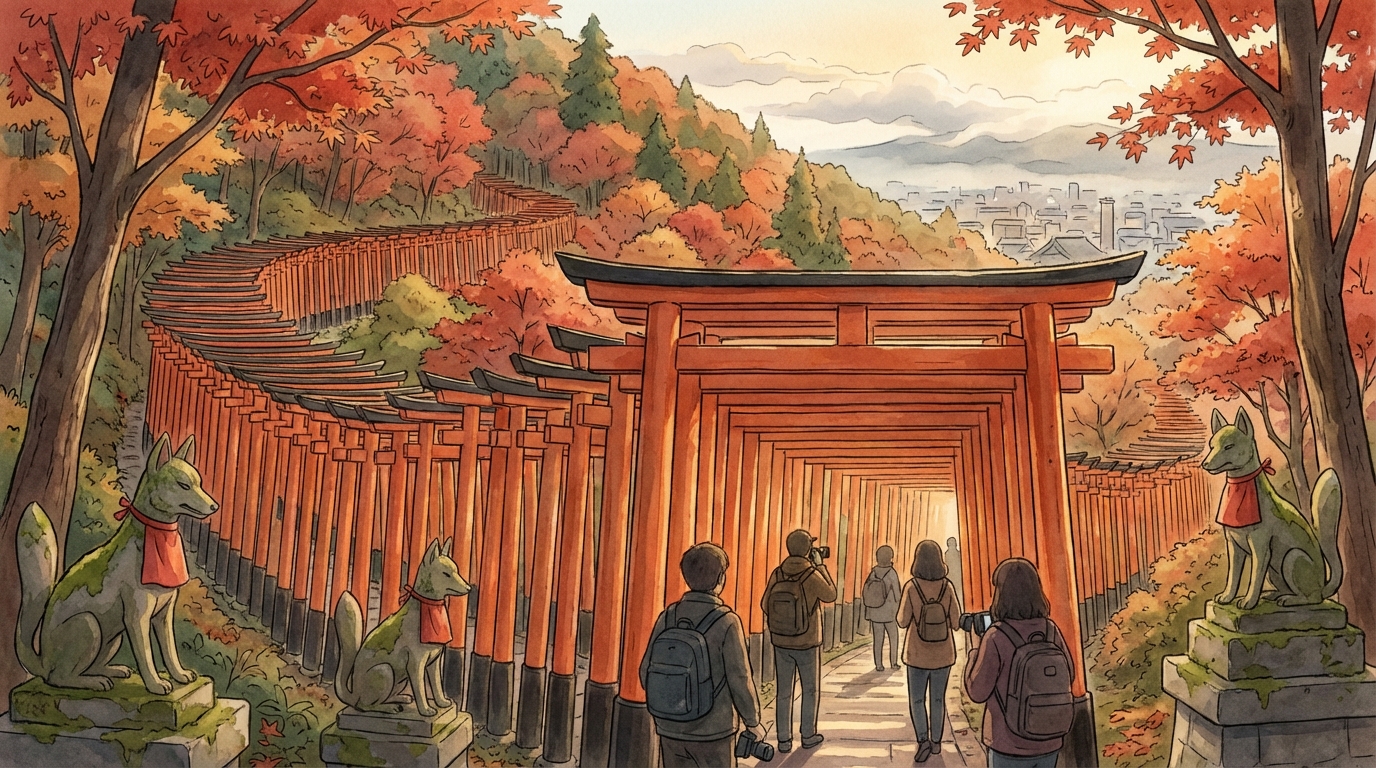 ท่องแดนศาลเจ้าเสาแดง: ประสบการณ์เต็มพิกัดที่伏見稲荷大社 เกียวโต