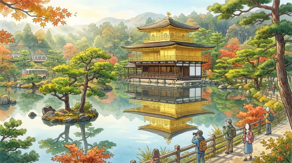 ความงดงามของวัดทอง (คินคะคุจิ) เกียวโต: สัมผัสความมหัศจรรย์ วิธีการเดินทาง เวลาทำการ และเคล็ดลับการถ่ายรูป