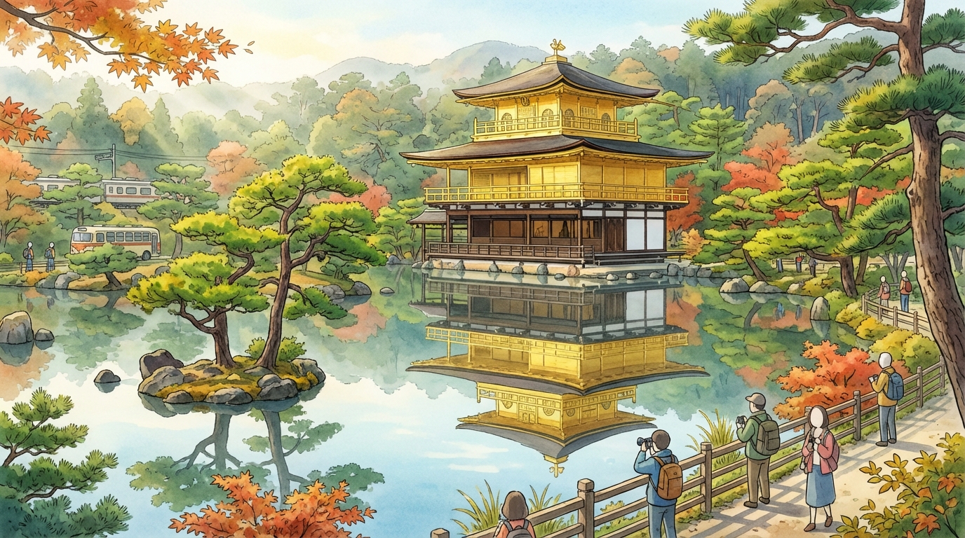 ความงดงามของวัดทอง (คินคะคุจิ) เกียวโต: สัมผัสความมหัศจรรย์ วิธีการเดินทาง เวลาทำการ และเคล็ดลับการถ่ายรูป