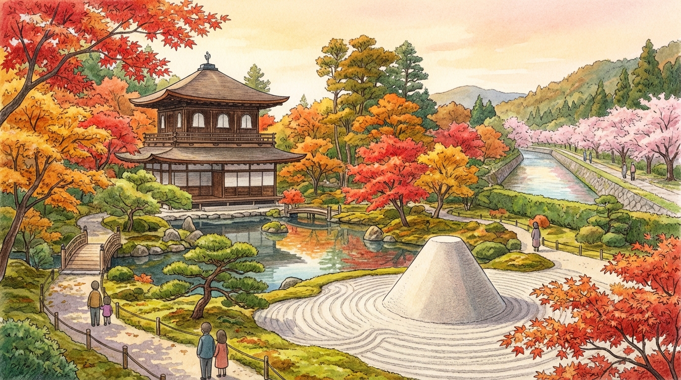 วัดเงิน (กินคะคุจิ) เกียวโต: เพลิดเพลินไปกับมุมถ่ายรูป เลี่ยงผู้คน และเส้นทางเดินที่คุณห้ามพลาด!