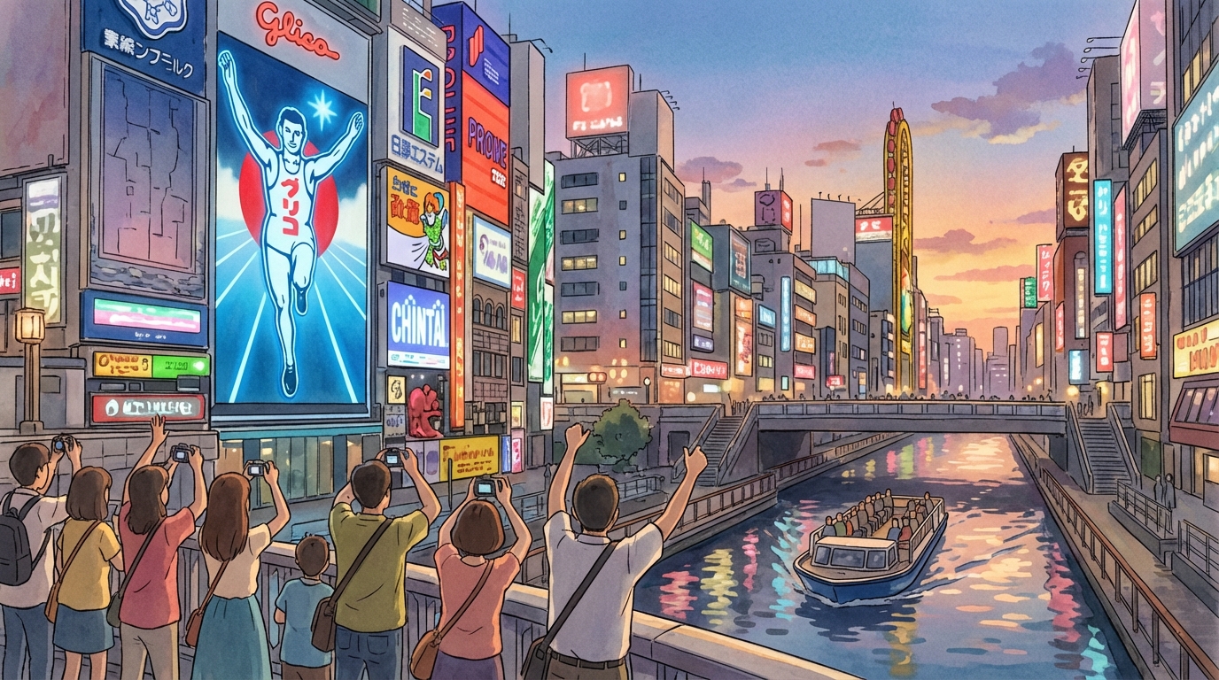 ป้ายกูลิโกะที่โดทงโบริ โอซาก้า: จุดถ่ายรูปยอดฮิตและวิธีเดินทาง