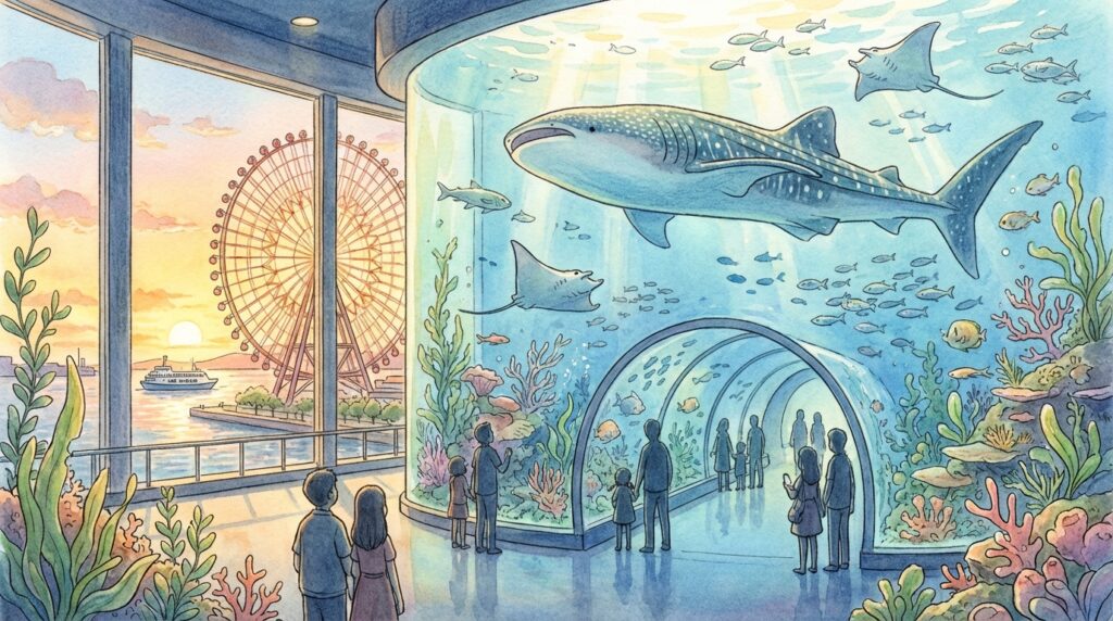 สำรวจพิพิธภัณฑ์สัตว์น้ำไคยูคัง โอซาก้า: จุดเด่นฉลามวาฬ วิธีเดินทาง ราคาตั๋ว และเคล็ดลับเที่ยวสุดคุ้ม