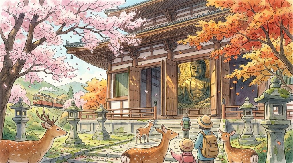 วัดโทไดจิ (東大寺) นารา: ไฮไลต์พระใหญ่ไดบุทสึ วิธีไป ค่าเข้าชม และจุดถ่ายรูปห้ามพลาด