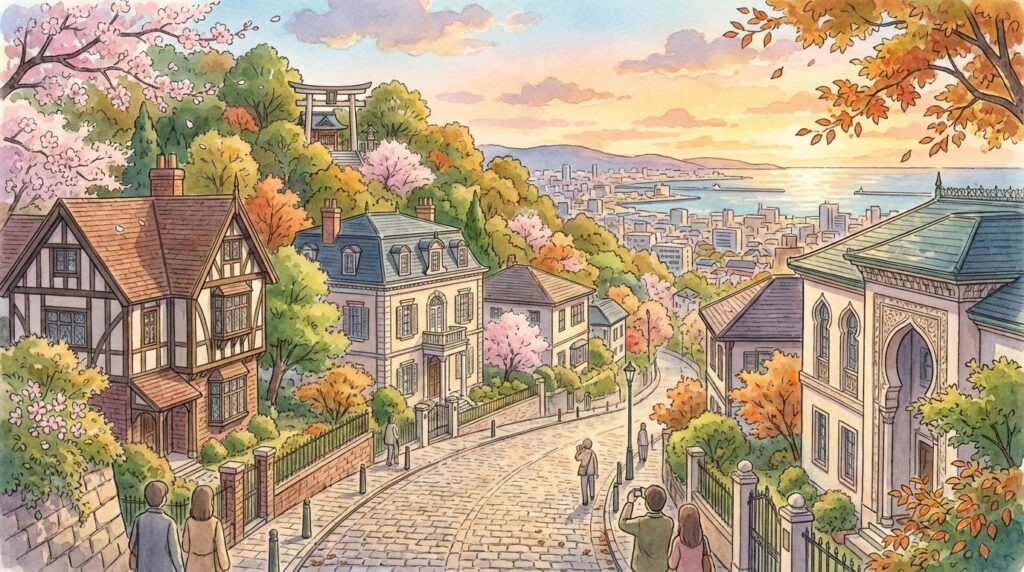 ย่านคิตาโนะ อิจินคัง (Kitano Ijinkan) โกเบ: คู่มือเที่ยวชมบ้านสไตล์ยุโรปในบรรยากาศสุดชิล!