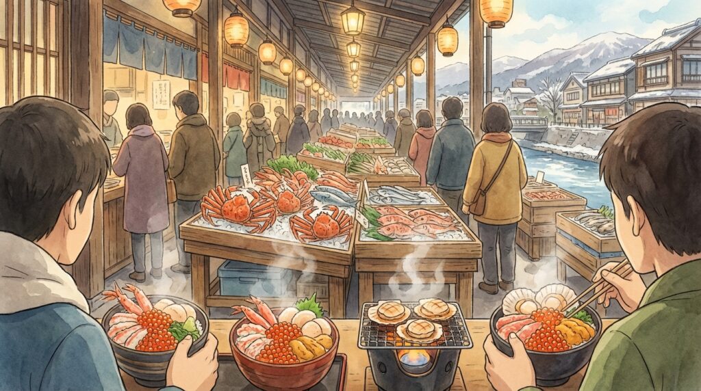 ตลาดปลานิโจ (Nijo Market) ซัปโปโร: คำแนะนำวิธีการเดินทาง อาหารต้องลอง และทริคเที่ยวสุดคุ้มในปี 2025-2026!