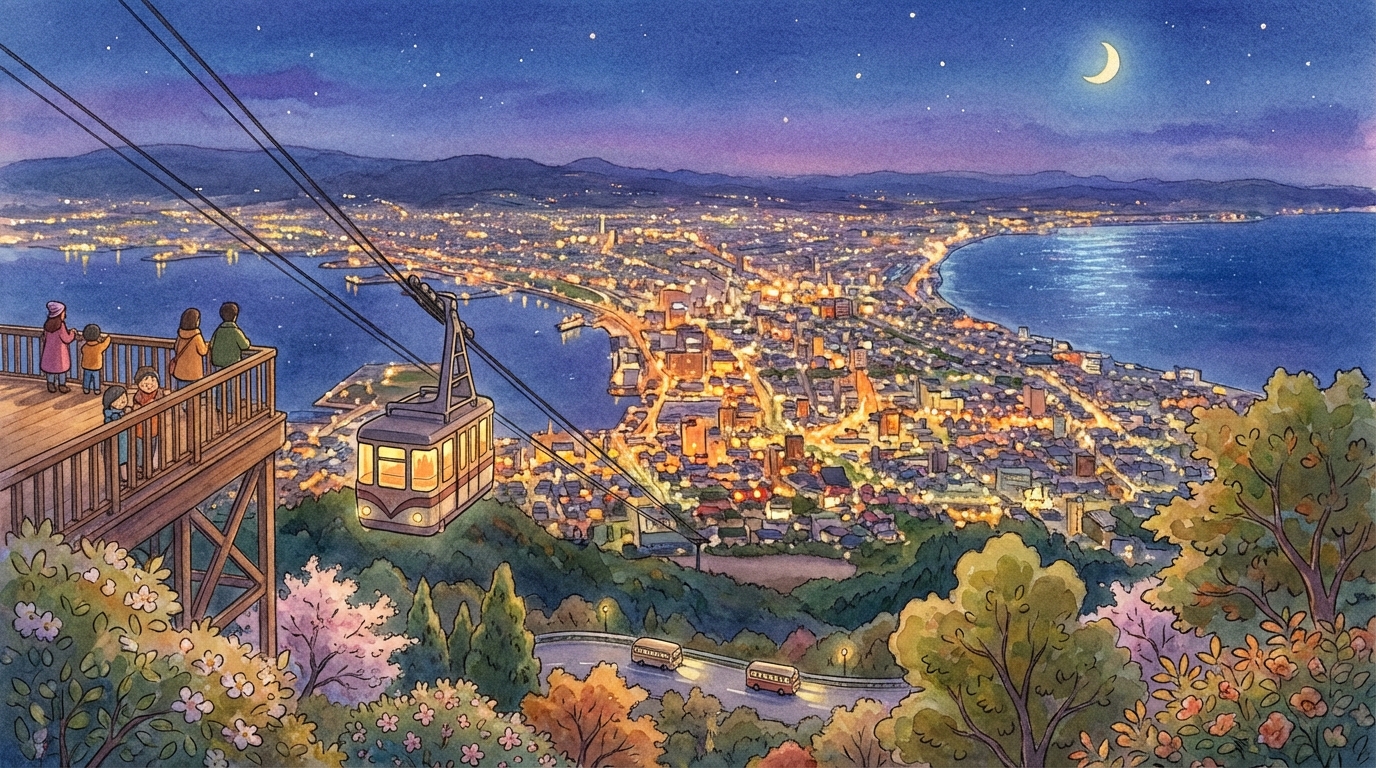 จุดชมวิวฮาโกดาเตะที่คุณต้องรู้! วิธีขึ้นเขา ช่วงเวลาที่ดีสุด และเคล็ดลับการชมวิวกลางคืน