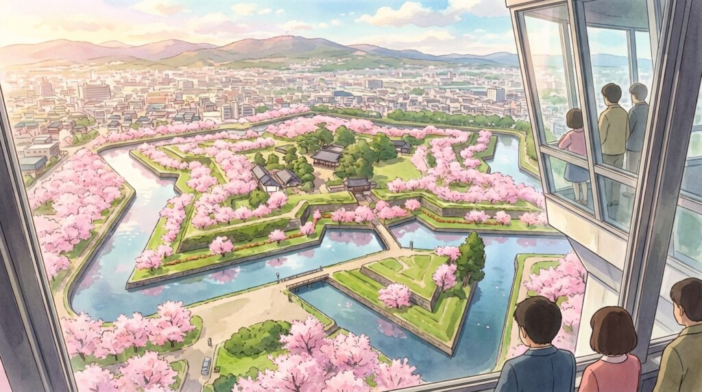 ป้อมดาวโกเรียวคาคุ ฮาโกดาเตะ: จุดชมวิวที่ห้ามพลาดในฤดูซากุระ (2025-2026)