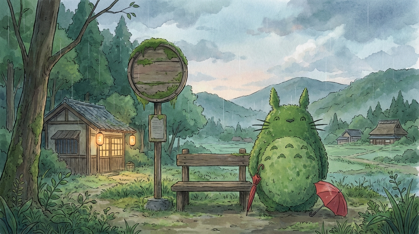 โทโทโร่ ป้ายรถเมล์ที่คิวชู: พิกัดลับถ่ายรูปสุดน่ารักเหมือนหลุดจาก Ghibli (วิธีไป+ช่วงเวลาที่สวยที่สุด)
