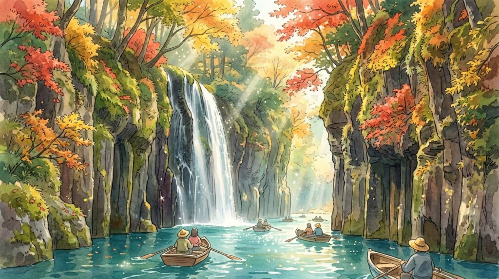 หุบเขาทาคาจิโฮ (Takachiho Gorge) เที่ยวคิวชูให้สุดปัง: นั่งเรือชมผาน้ำตก จุดถ่ายรูป และวิธีไปแบบง่ายๆ